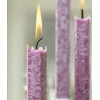 Set Cadou Lumanari Decorative cu Suport Otel Inox Amabiente 14105 Classic Set Pink Purpur Burgund