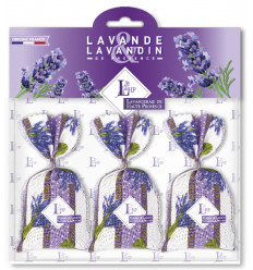 Saculeti cu flori de LAVANDA de Provence Set 3x18 g LHP Provence